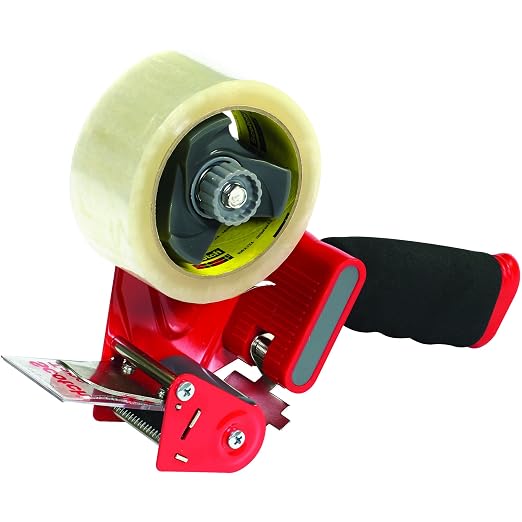 Ship Now Supply ST181 Heavy Duty Carton Sealing Tape Dispenser, 2', Red/Black, 1/Each, 3M Stock# 7000028763