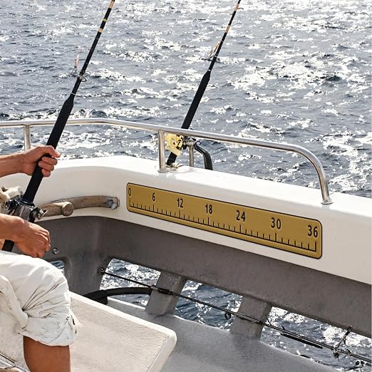 HZshark EVA Foam Fish Measuring Board, Fish Ruler with 3M Self-Adhesive Backing, 36" Fishing Tape Measure for Boats Sailboats Yachts Kayaks