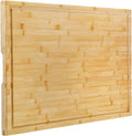 Utoplike Extra Large Cutting Board, 30x20in Butcher Block with Juice Groove | Premium Bamboo Chopping Boards, Wood Stove Top Cover, Over the Sink for Turkey, Meat, Vegetables, 1"Th