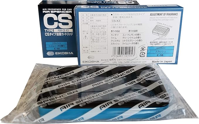 CSX3 Squash Air Spencer Refill x 2 Packs, JDM Car Air Freshner CS-X3 Squash