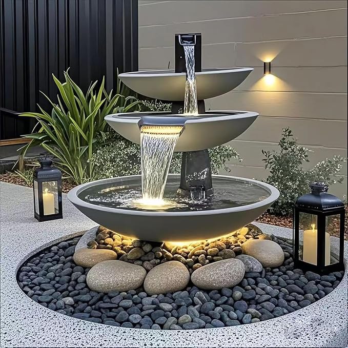 FANTIAN 20 lbs Black River Rocks for Landscaping, 1-2 Inch Natural Stones | Decorative Black Pebbles for Indoor Planters Aquarium Outdoor Garden Walkways Paving and Yards