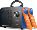 Hadlook Ozone Generator, 48,000mg/h High Capacity O3 Machine for Large Spaces Up to 4,000 Sq Ft, Portable Odor Eliminator for Car, Home, Basement, Smoke, Pets, and Commercial Use, Blue