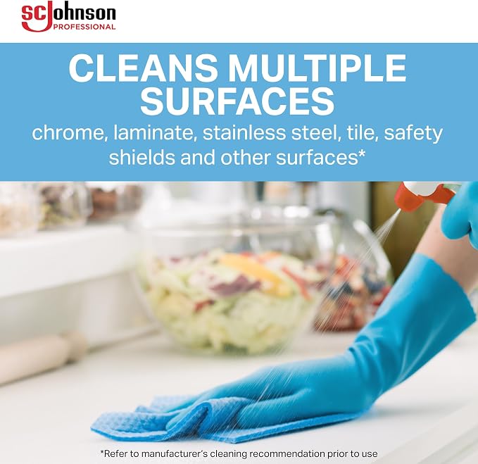 SC Johnson Professional Windex Glass and More Multi-Surface Cleaner, Windex Glass Cleaner Refill, Multi Surface Cleaner, 128 fl. oz. Bottles, 4 Count, for Professional Use Only
