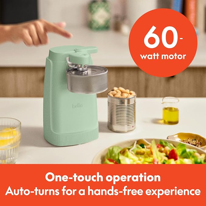 Electric Can Opener, Automatic One-Touch, Seaglass