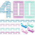 Bokon 400 Pcs Handle Grip Nail Brush Bulk Hand Fingernail Scrub Cleaning Brushes for Toes and Nails Cleaner, Pedicure Scrubbing Tool Kit for Men and Women（Multicolor）