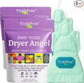 Truly Free Dryer Angel - Natural Dryer Sheet Alt, Non-Toxic Reusable Fabric Softener Booster Sheets, Safe for Babies and Sensitive Skin, Laundry Room Essentials - Germanium Scent - 2 Packs + 2 Refills
