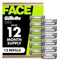 Gillette Labs Shaving Razor Blade Refills for Men, 12 Count