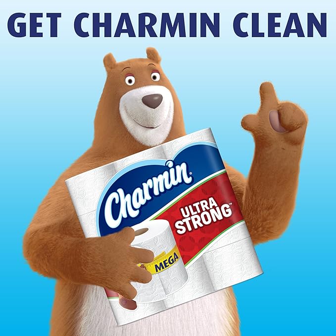 Charmin Ultra Strong Toilet Paper 6 Mega Rolls = 24 Regular Rolls