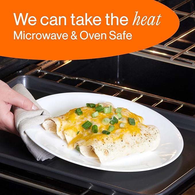 Corelle Vitrelle 18 Piece Glass Dinnerware Sets Service for 6, Triple Layer Chip & Crack Resistant Glass Plate and Bowl Sets, Wildflower