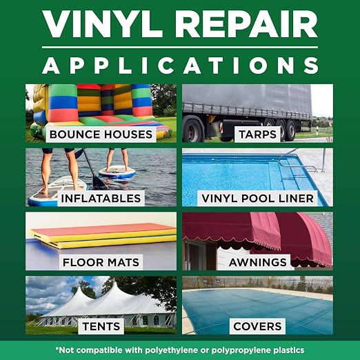 HH-66 Vinyl Cement 8 oz - Vinyl Adhesive, Cement Glue, Industrial Contact Cement for PVC & Vinyl Repair - Waterproof Flexible Vinyl Glue for Tarps, Pool Liners, Inflatables & Marine – RH Adhesives