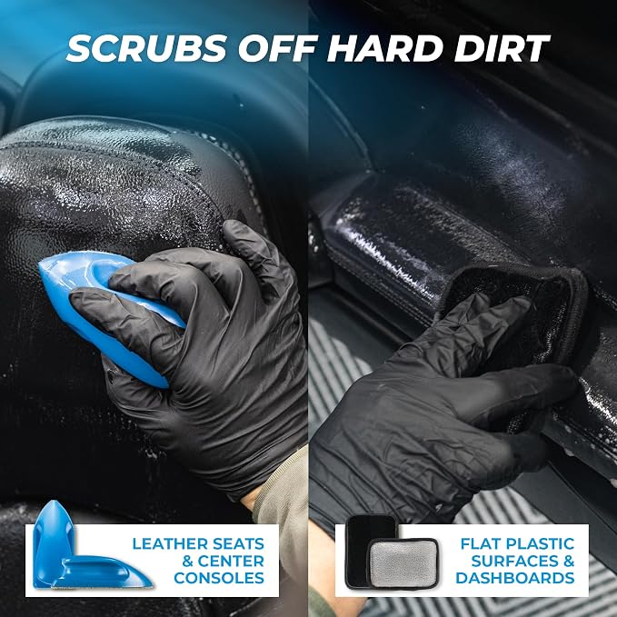 The Rag Company - Complete Leather & Interior Car Cleaning Kit - Includes Glass and Interior Cleaners, Leather Care, Microfiber Towels, Brushes and Scrubbers, Cloths, Applicators - 33 Item Set