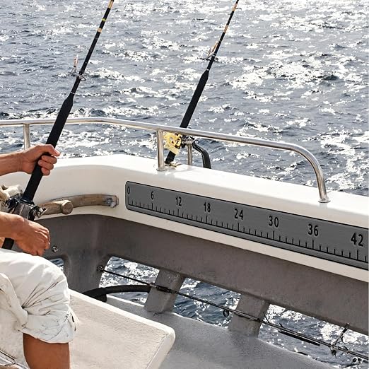 HZshark EVA Foam Fish Measuring Board, Fish Ruler with 3M Self-Adhesive Backing,48" Fishing Tape Measure for Boats Sailboats Yachts Kayaks