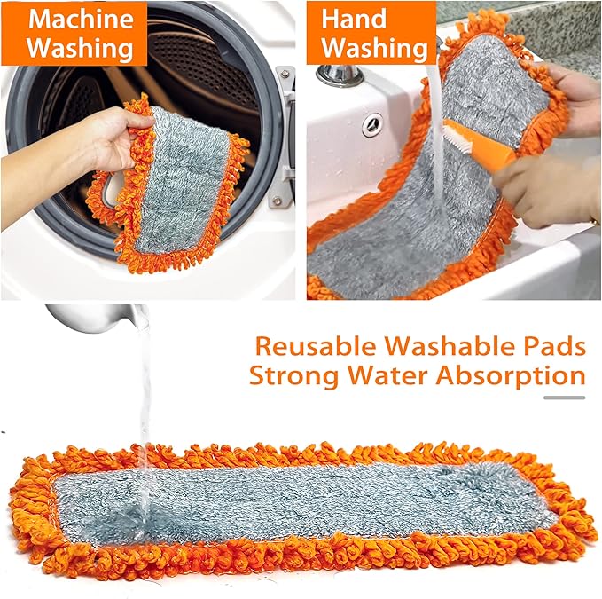 JEHONN Broom and Dustpan for Home; Dust Mop for Floor Cleaning