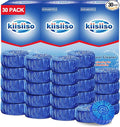 KIISIISO Automatic Toilet Bowl Cleaner Tablets Blue 30 Pack, Drop-In Tank Cleaner for Bathroom, Prevent Stains & Deodorize, Septic Safe, Long-Lasting Cleaning Tabs - Fresh Scent