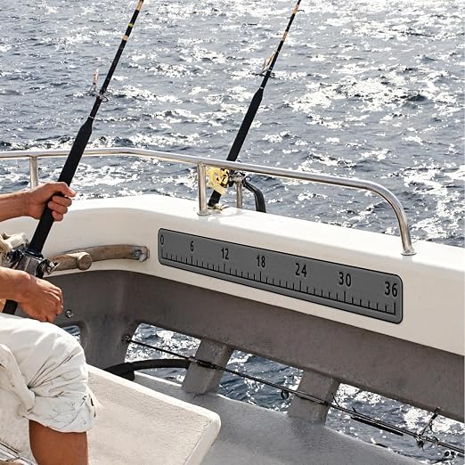 HZshark EVA Foam Fish Measuring Board, Fish Ruler with 3M Self-Adhesive Backing, 36" Fishing Tape Measure for Boats Sailboats Yachts Kayaks