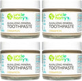 Uncle Harry's Cinnamon Remineralizing Toothpaste | Natural Whitening Toothpaste Freshens Breath & Promotes Enamel | Vegan Fluoride Free Paste (4 Pack)