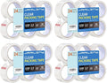 JARLINK 24 Rolls Clear Packing Tape, Heavy Duty Packaging Tape | 1.88 Inches Wide and 55 Yards per Roll, 1320 Total Yards. Value Bulk Pack Clear Box Sealing Tape for Shipping
