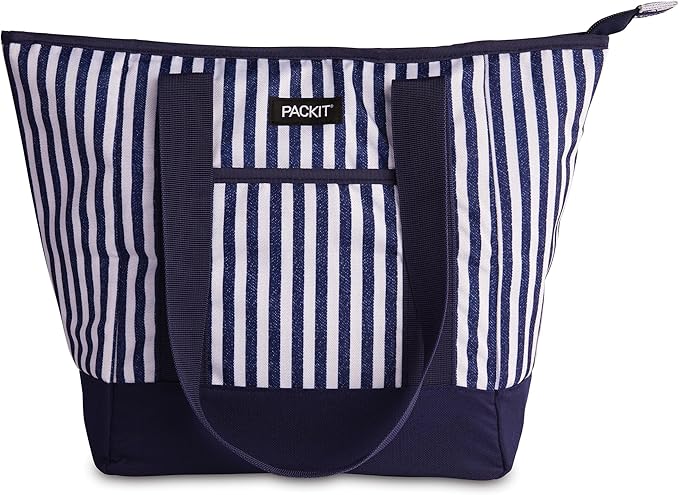 PackIt Built with ECOFREEZE Technology, Reusable, Foldable, Zip Closure, with Shoulder Straps for Easy Carrying