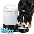 PETNF 1 Gallon Dog Water Dispenser with Handle | Gravity Fed Automatic Water Bottle with Pull-Out Bowl for Large & Multi-Dog, Portable for Travel Camping Hiking, BPA-Free