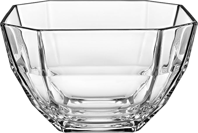 Barski - European Glass - Deep -Octagon Serving Bowl - Salad bowl - Mixing Bowl - 8.5" D - 110 oz. - Made in Europe