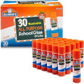 Elmer's All Purpose School Glue Sticks, Acid-Free and Washable, Clear, 7 Grams,Craft Projects, Poster, Classroom Supplies, #1 Teacher Brand, 30 Count (Pack of 12)