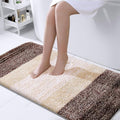 OLANLY Bathroom Runner Rugs Mat 47x24, Extra Soft Absorbent Microfiber Bath Rugs, Rubber Backing, Quick Dry, Washable Long Bath Mats for Bathroom Floor, Tub and Shower, Home Decor Accessories, Brown