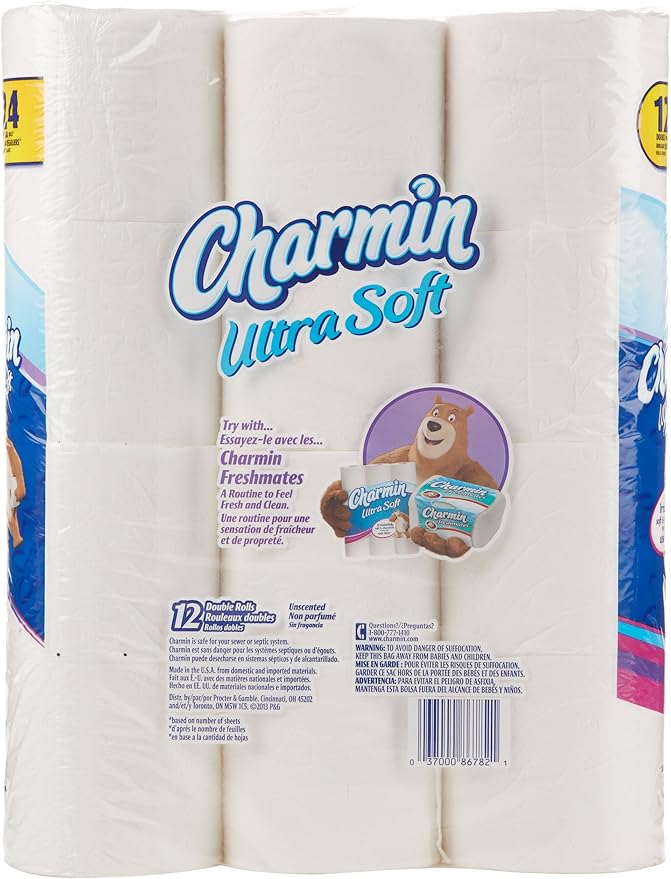 Charmin Ultra Soft Bathroom Tissue 12 Mega Plus Rolls