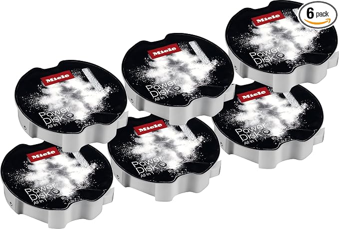 Miele Miele PowerDisk All in 1 Dishwasher Detergent for Dishwashers with AutoDos, 6-Pack
