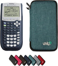 Texas Instruments TI-84 Plus Graphing Calculator with WYNGS Protective Case Turquoise
