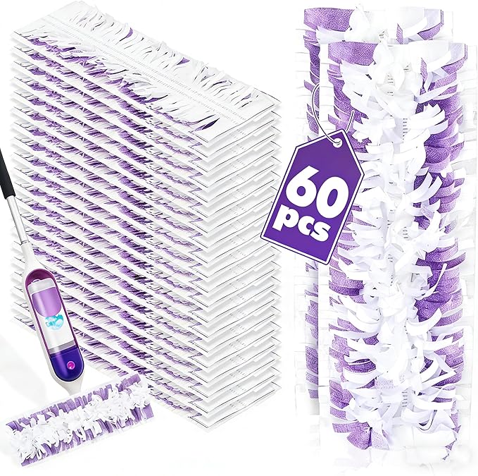 60 Count Disposable Pads for Swiffer Power Mop,Replacement for Swiffer Mopping Pads Refills Compatible with Swiffer Power Mop Pads,Multi-Surface Safe on All Finished Floors Cleaning