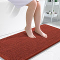 OLANLY Large Bathroom Rugs 45x27, Soft Absorbent Chenille Bath Rugs, Rubber Backing Quick Dry, Machine Washable Bath Mats for Bathroom Floor, Tub and Shower, Home Decor Accessories, Rustic Terracotta