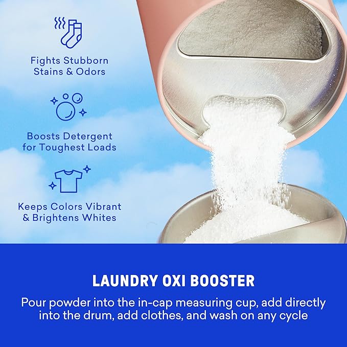BLUELAND Laundry Essentials Kit, Spring Bloom - Plastic-Free Laundry Detergent Tablets, Oxi Booster, and Reuseable Natural Wool Dryer Balls