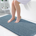 OLANLY Large Bathroom Rugs 50x30, Extra Soft Absorbent Chenille Bath Rugs, Rubber Backing Quick Dry, Machine Washable Bath Mats for Bathroom Floor, Tub and Shower, Home Decor Accessories, Airy Blue