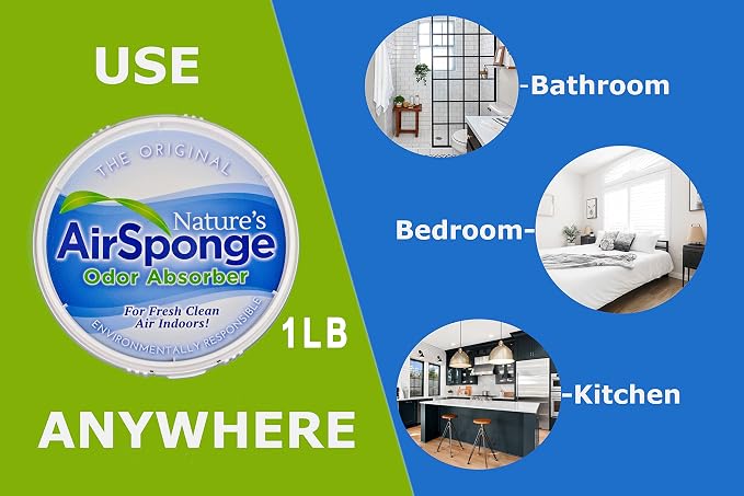 Nature's Air Sponge Odor Absorber and Eliminator Unscented Plastic Tub 1 Lb. 4-Pack