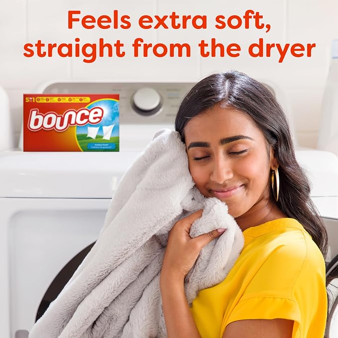 Bounce Fresh Linen Scented Fabric Softener Dryer Sheets, 120 Count (Pack of 2)