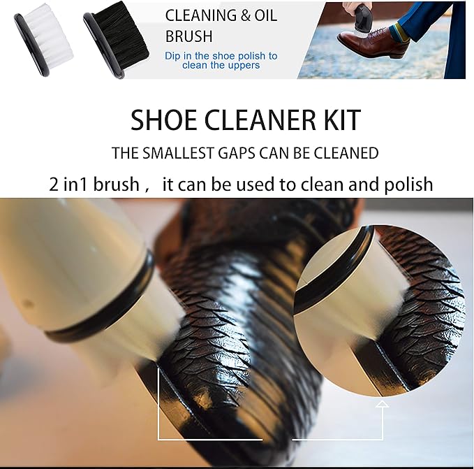 Electric Shoe Shine Kit,Shoe Polisher Brush Shoe Shiner