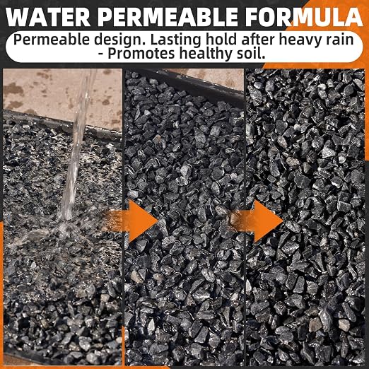 Rock Glue, 99% Super Thick & Max Coverage 4 Gallon Mulch Hold for Landscaping, Covers Up to 3X Area,Non-Toxic Pea Gravel Stabilizer Landscape, Gravel Binder for Pebble, Pine Straw, Gravel