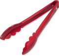 Carlisle FoodService Products 470905 Carly Salad Tong, 9" Utility Tong, Red, 1 Pack