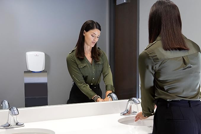 HEPA-Filtered VERDEdri, Brushed S/S, Surface-Mounted ADA Compliant, Energy-Efficient High-Speed Dryer, Universal Volt