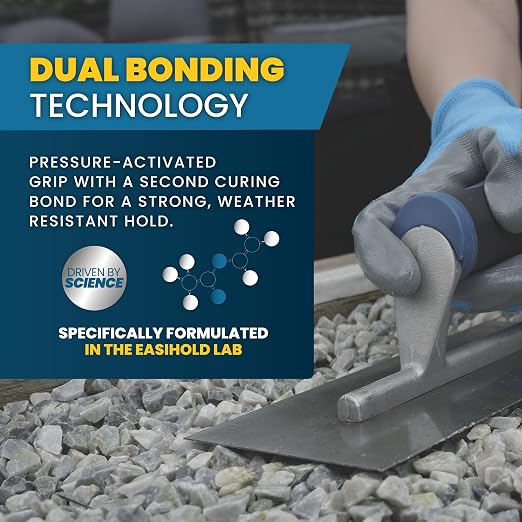 Vuba Easihold Rock & Mulch Glue for Landscaping - Gravel Glue Binder Non-Toxic Mulch and Bark Adhesive, Pet Safe, 53 sqft Coverage, Lockdown Clear Gravel/Pebbles/Stones Stabilizer (68 Ounce)