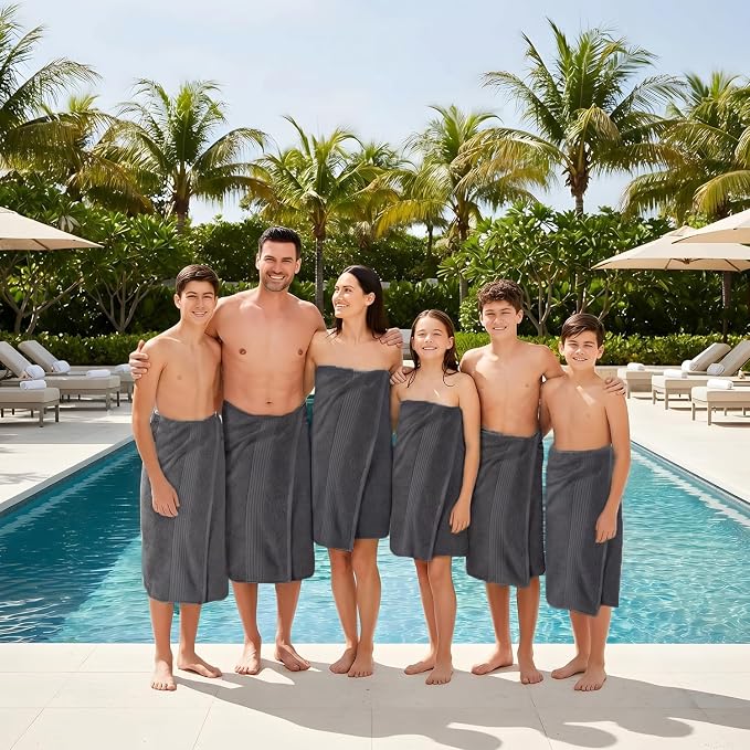 Utopia Towels 6 Pack Bath Towels Set, (27 x 54 Inches) 100% Ring Spun Cotton, Quick Dry, Highly Absorbent, Soft Feel Towels, Grey