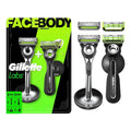 Gillette Labs Razor Duo Pack for Men, 1 Face Razor, 1 Body + Intimate Razor, 4 Razor Blade Refills (2 Face, 2 Body)