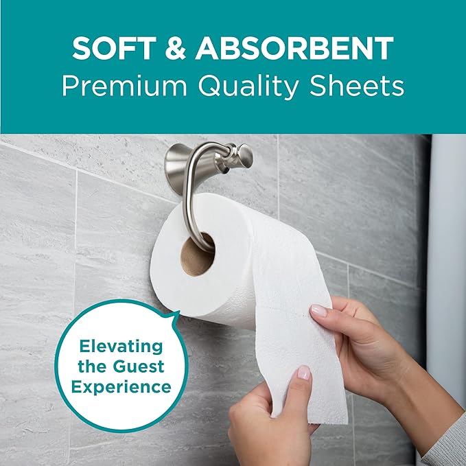 Georgia-Pacific Angel Soft Professional Series Premium 2-Ply Embossed Toilet Paper, 16840, 450 Sheets Per Roll, 40 Rolls Per Case, White
