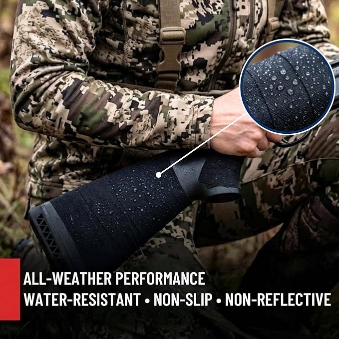 Cedar Mill Magazine Gun Tape - Water-Resistant Gun Grip Tape to Improve Handles & Protect from Scratches & Smudges - Non-Slip, Non-Reflective Tactical Tape for Guns, Rifles & Shotguns