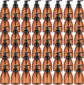 Nuenen 48 Pieces 8oz Foaming Soap Dispenser Refillable Foaming Pump Bottles Bulk Travel Hand Soap Dispenser Plastic Press Bottles Empty Containers for Shampoo Bathroom Commercial(Amber)