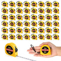 Copkim 50 Pcs 6 FT Mini Tape Measure Retractable Bulk Small Measuring Tape Pocket Size Measurement Tool for Operation Christmas Items Party Favor Gifts Stuffers for Men(Yellow)