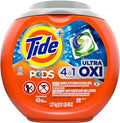Tide PODS Liquid Laundry Detergent Soap Pacs, 4-n-1 Ultra Oxi, HE Compatible 43 Count, Built in Pre-treater for Stains