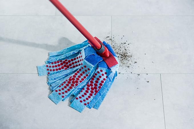 vileda Mocio Completo 3 Pz Rosa The Supermocio 3Action Mop XL and Bucket with Torsion Wringer Set Contains for Sparkling Clean Floors.