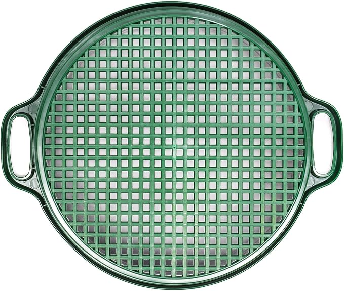 ASR Outdoor DEEP Stacking 1/4" Classifier Screen with Handles, Heavy Duty 5 Gallon Plastic Sifting Sieve
