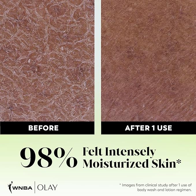 Olay Body Wash for Women, WNBA, Intensely Hydrating, Hyaluronic Acid Serum, Hydration On/Off Court, Improves Moisture Barrier, Vitamin B3 Complex, All Skin Types, Courtside Citrus Scent, 20 fl oz